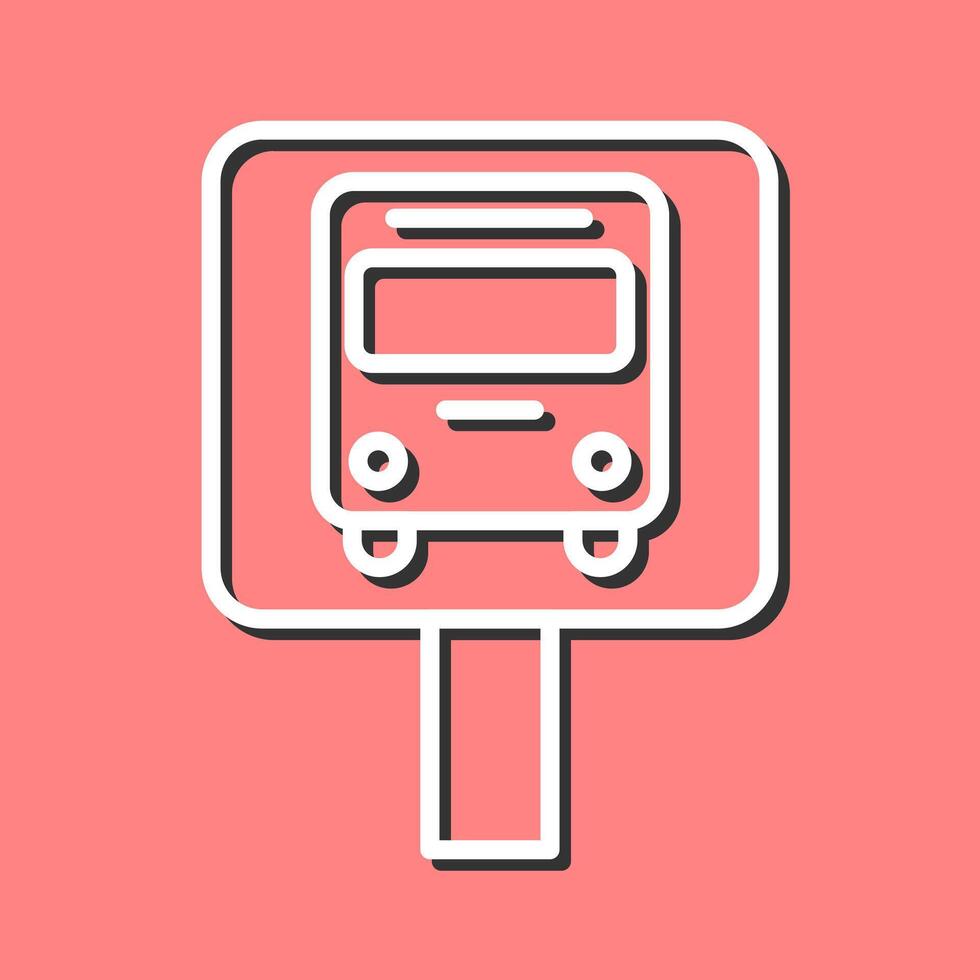 Bus Stop Icon Design vector