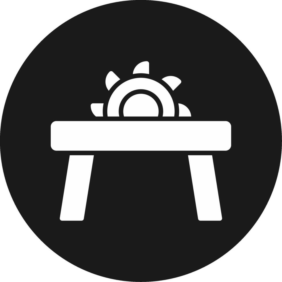 Table Saw Icon Design vector