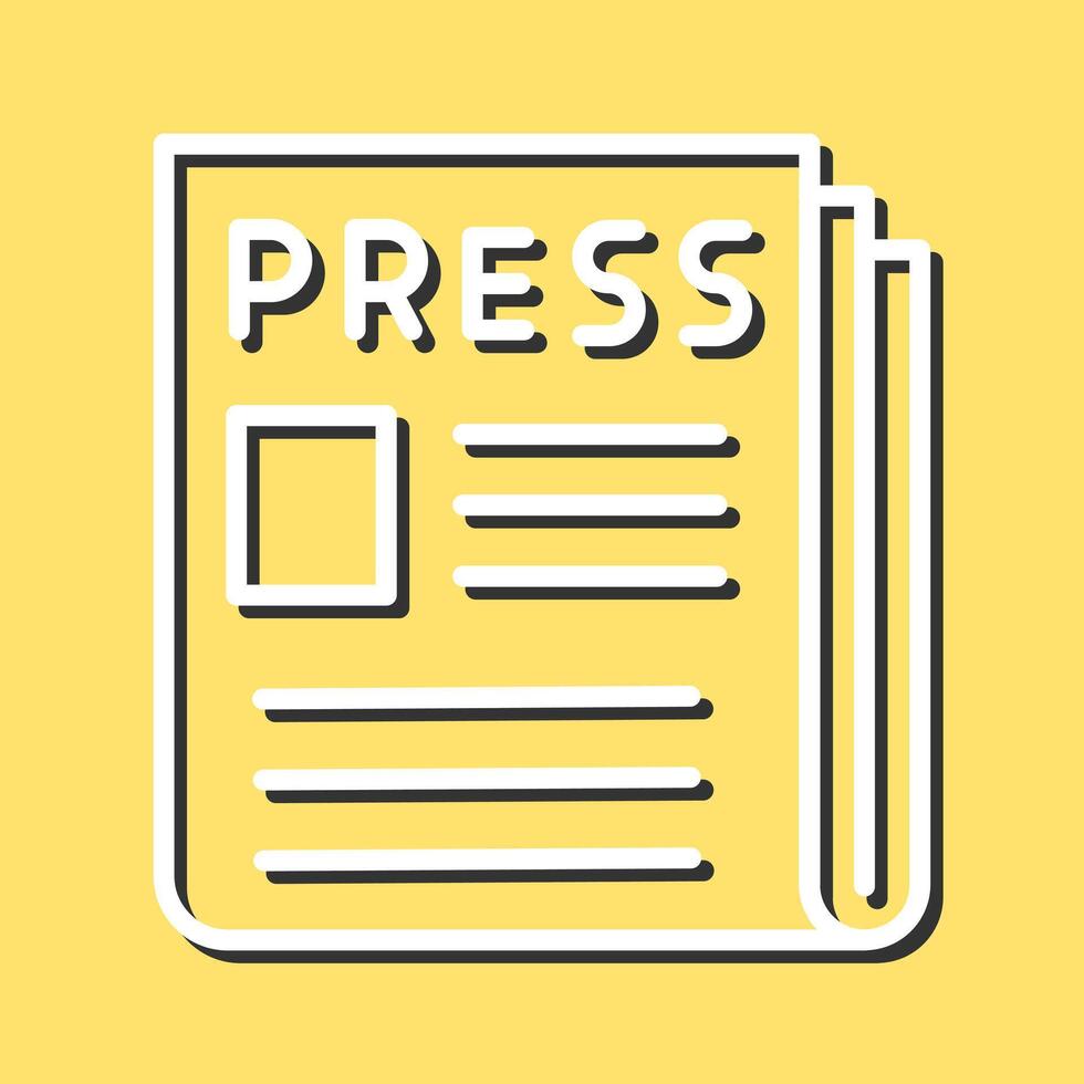 Press Release Icon Design vector