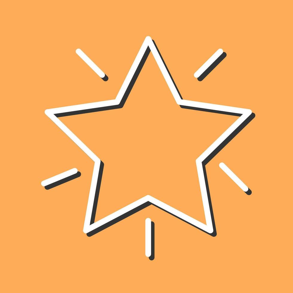 Glowing Star Icon Design vector
