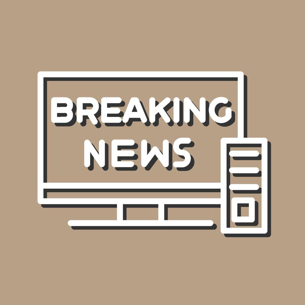 Breaking Story Icon Design vector