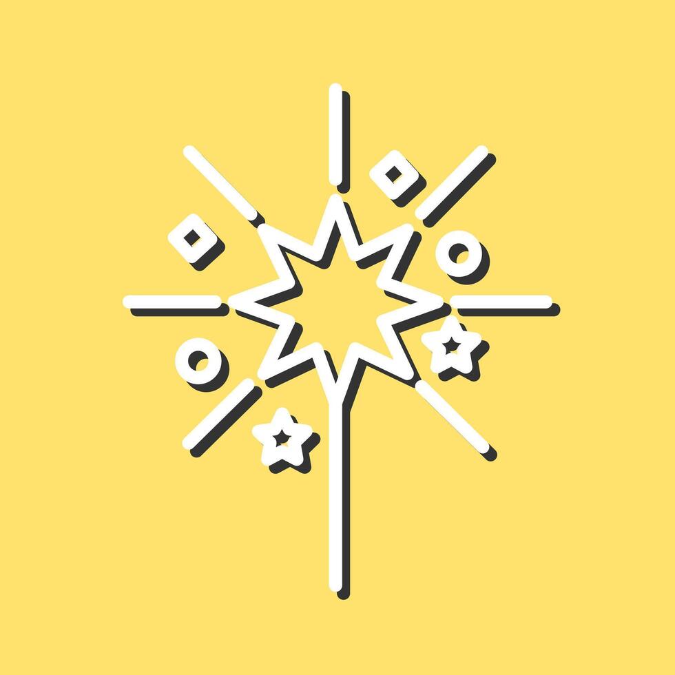 Sparklers Icon Design vector