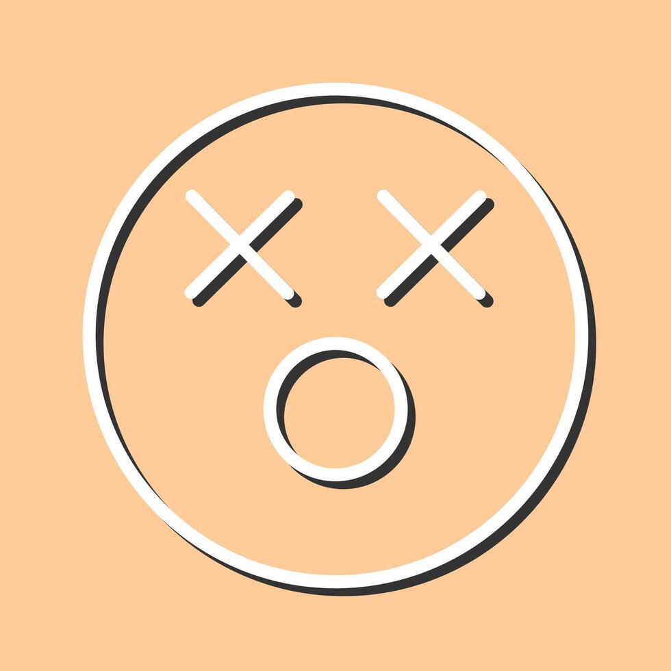 Dizzy Face Icon Design vector