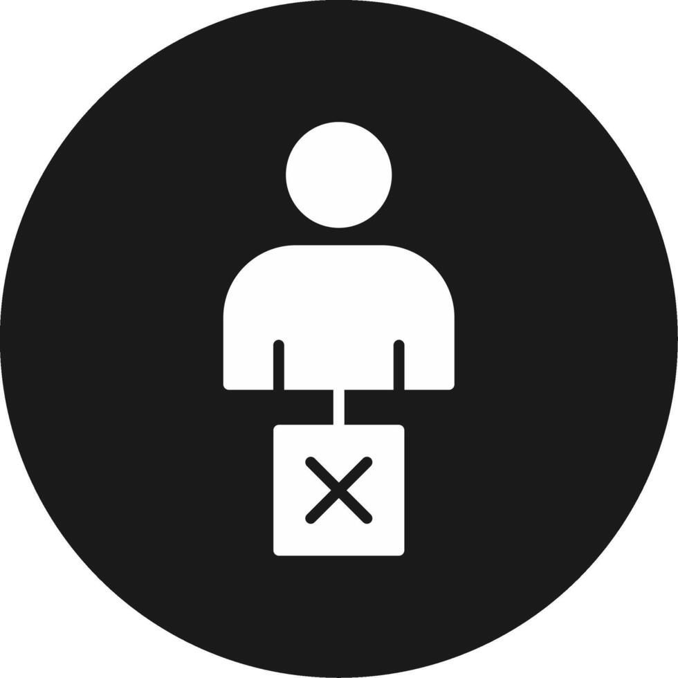 Unemployed Icon Design vector