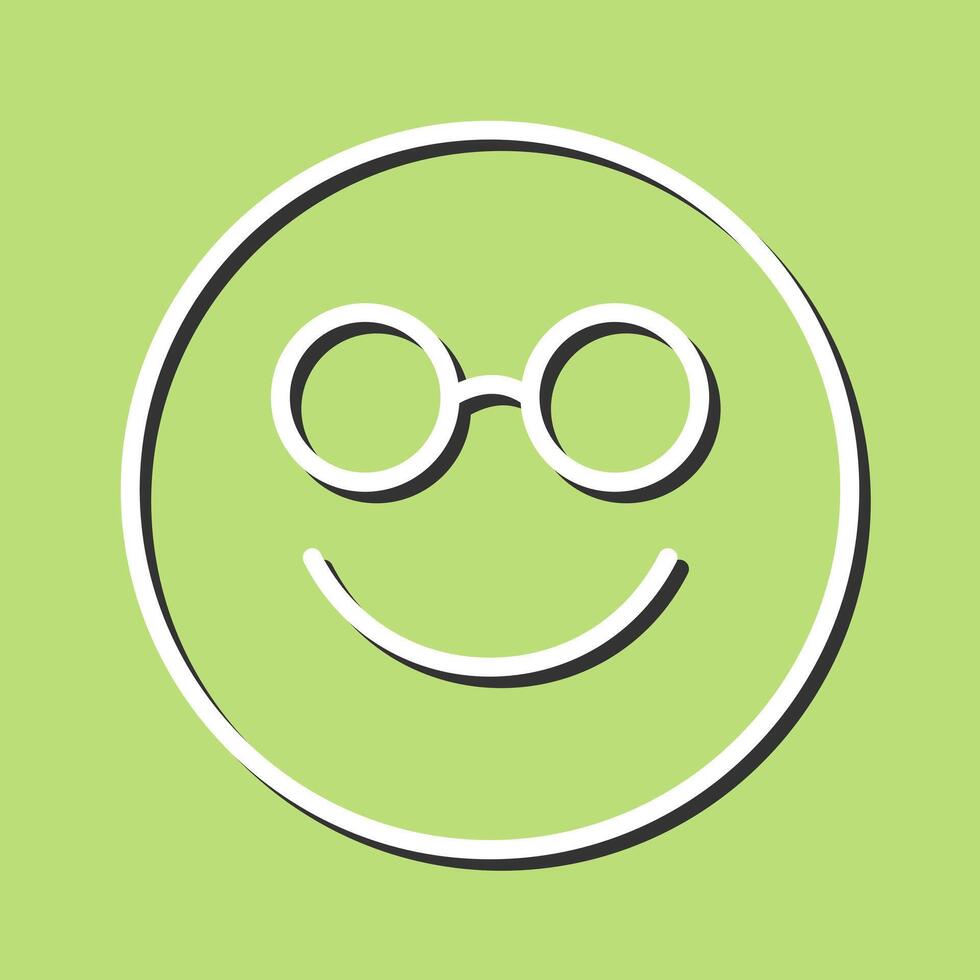 Nerd Face Icon Design vector