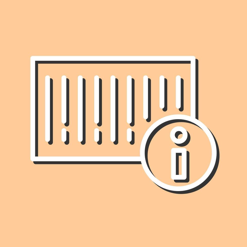 Barcode Product Info Icon Design vector