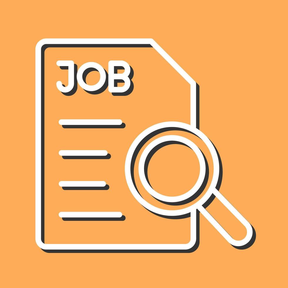 Job Search Icon Design vector