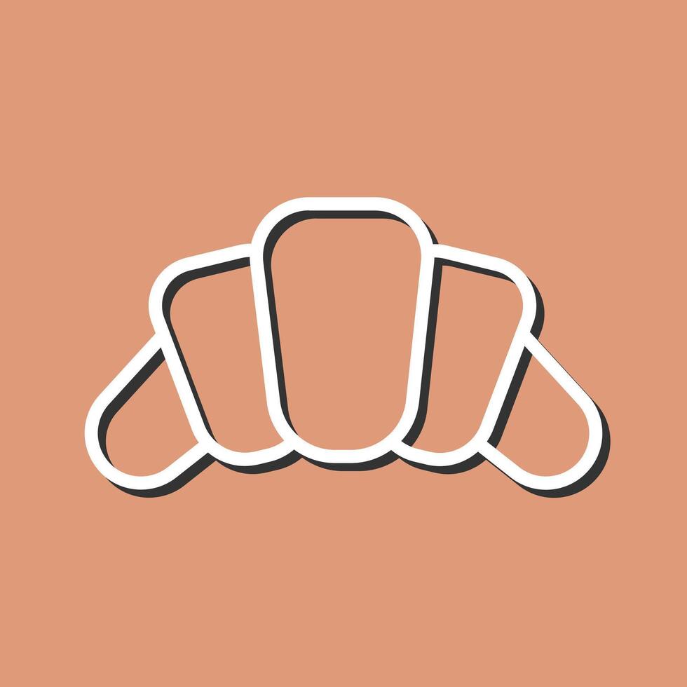 Croissant Icon Design vector
