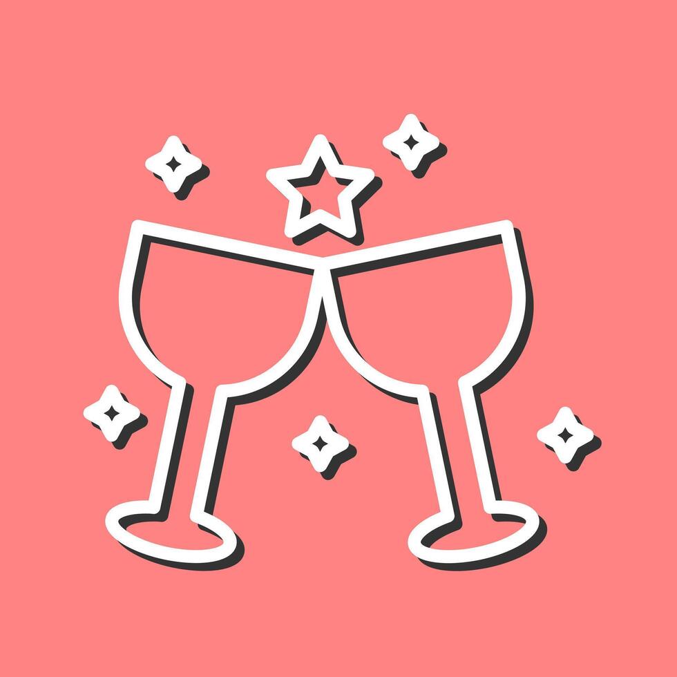 Wine Party Icon Design vector