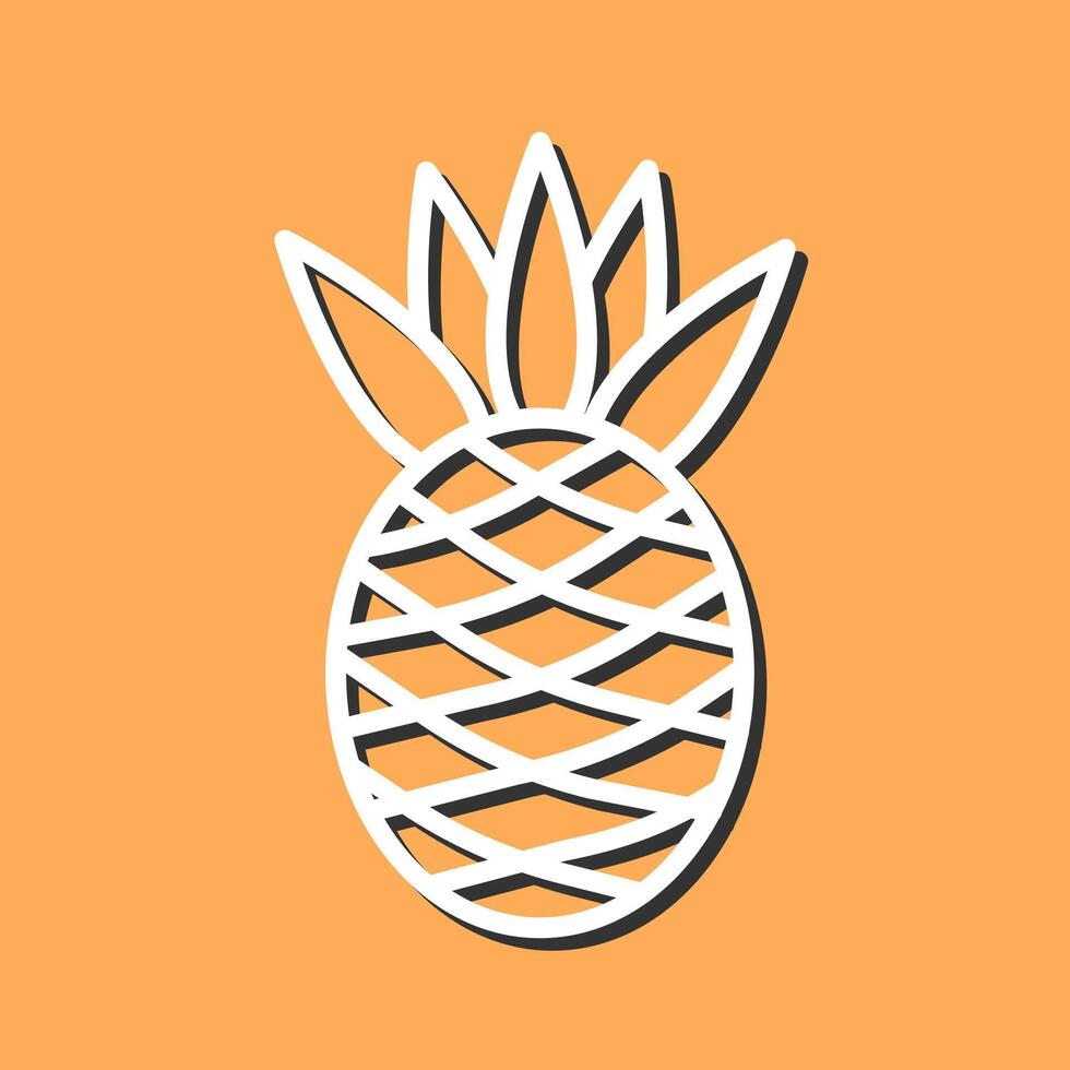 Pineapple Icon Design vector