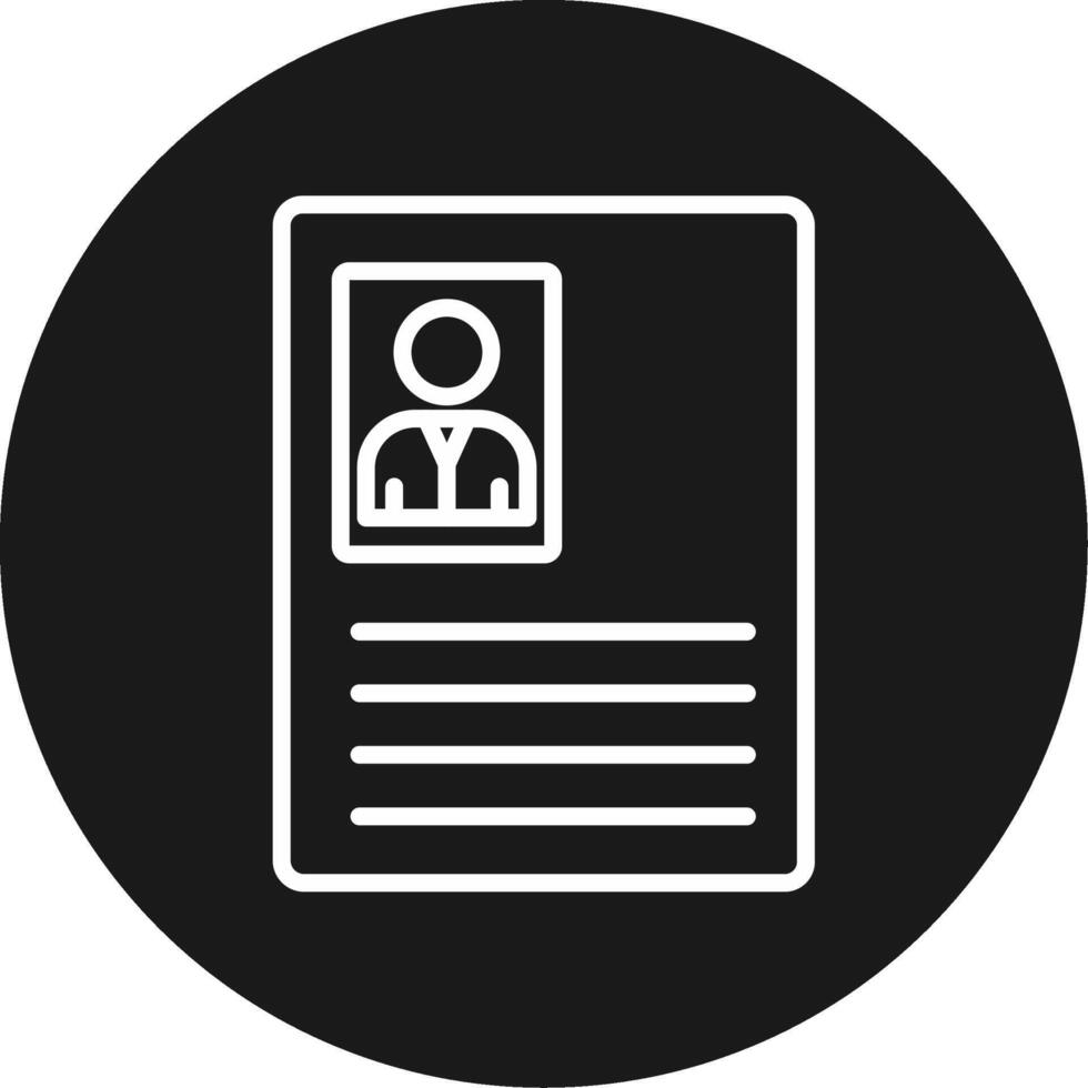 Curriculum Vitae Icon Design vector