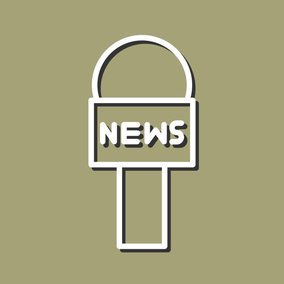 News Microphone Icon Design vector
