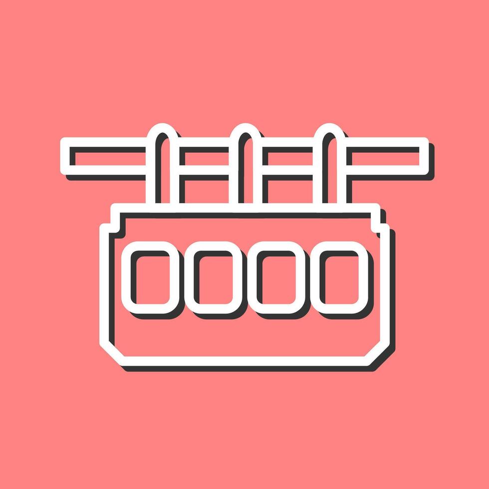 Suspension Railway Icon Design vector