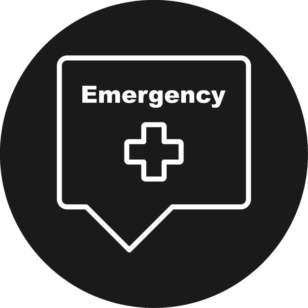 Emergency Sign Icon Design vector