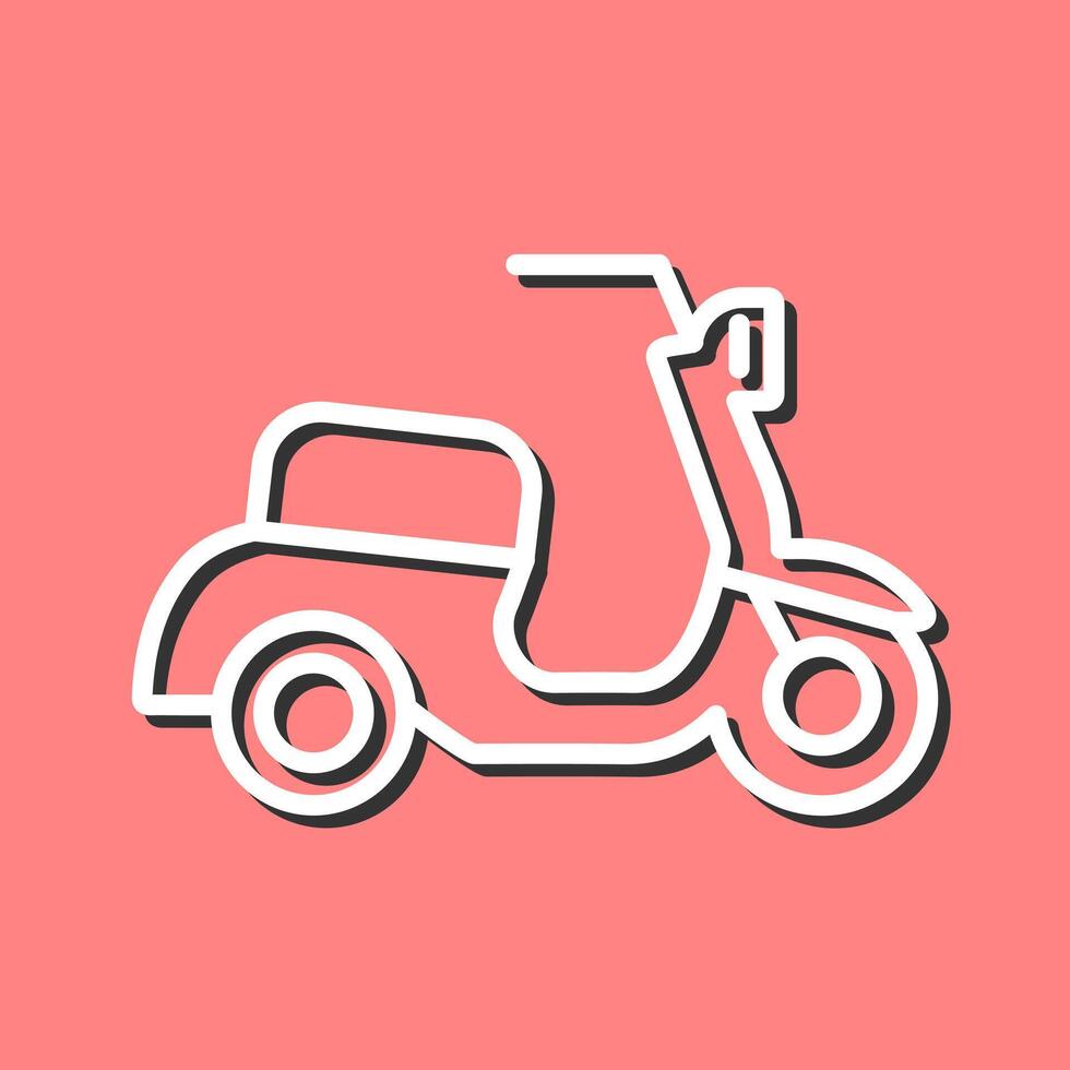 Motor Scooter Icon Design vector