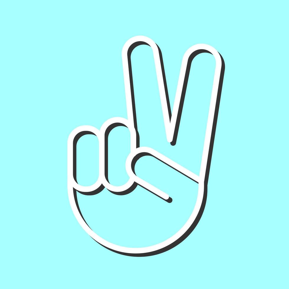 Victory Hand Icon Design vector
