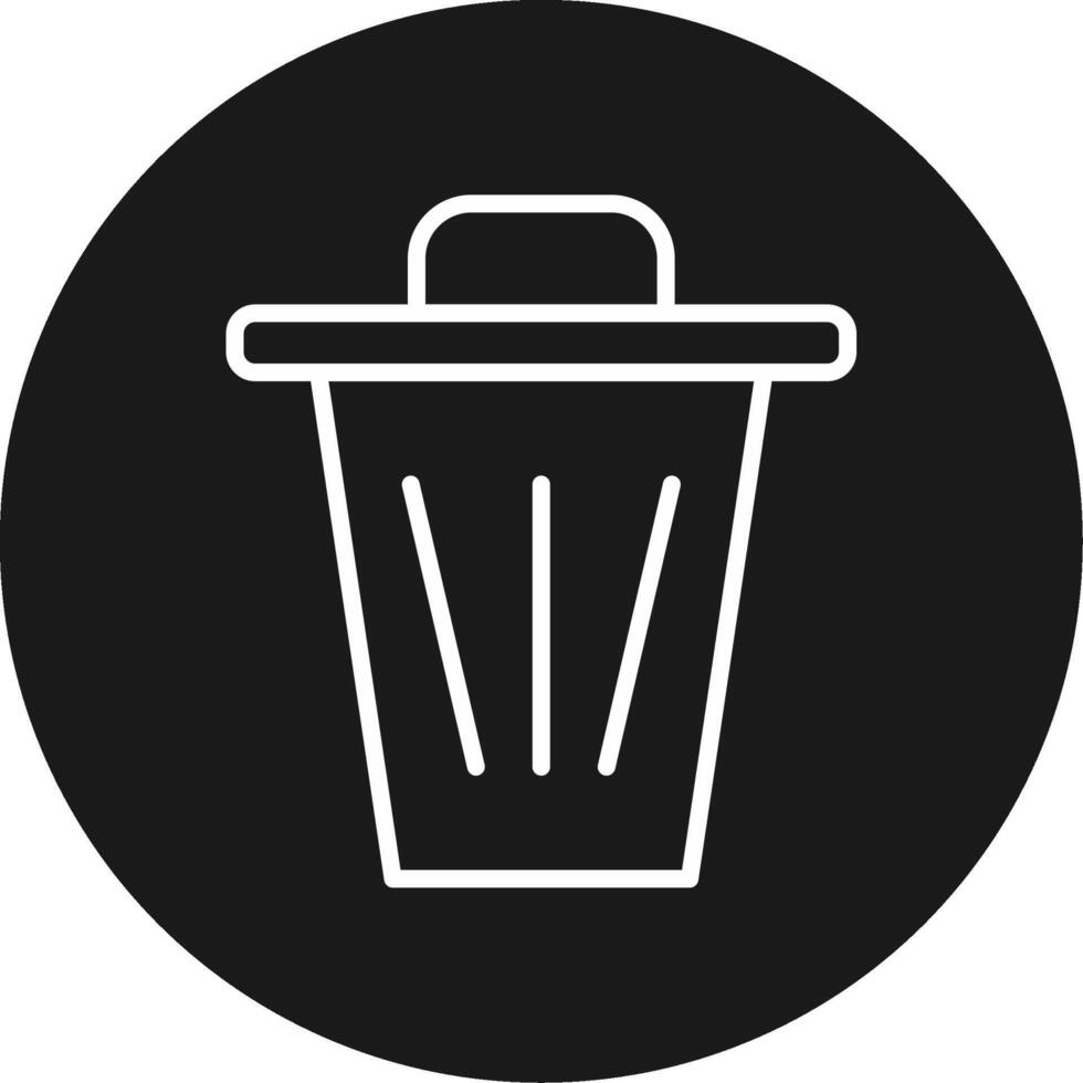 Dustbin Icon Design vector