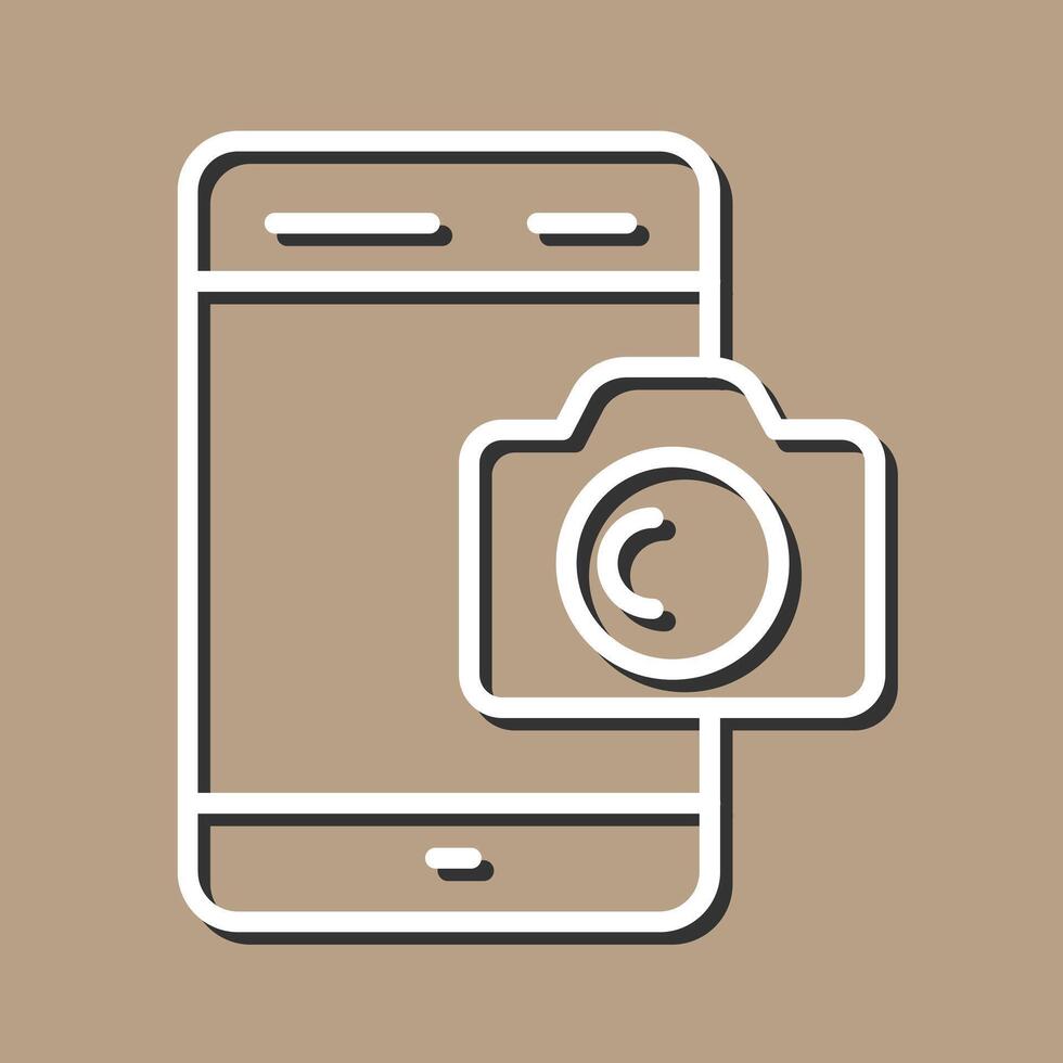 Smartphone Photography Icon Design vector