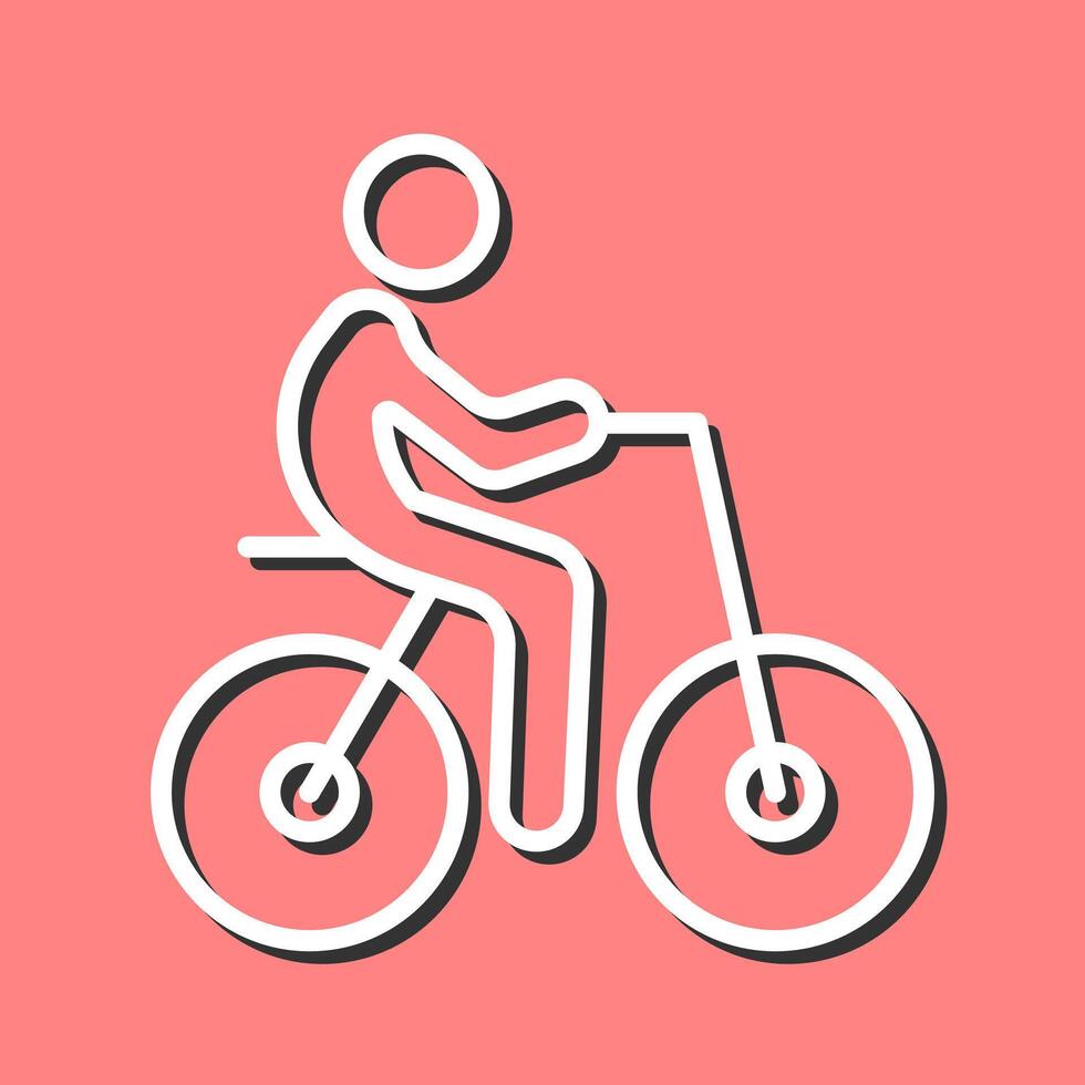 Person Biking Icon Design vector
