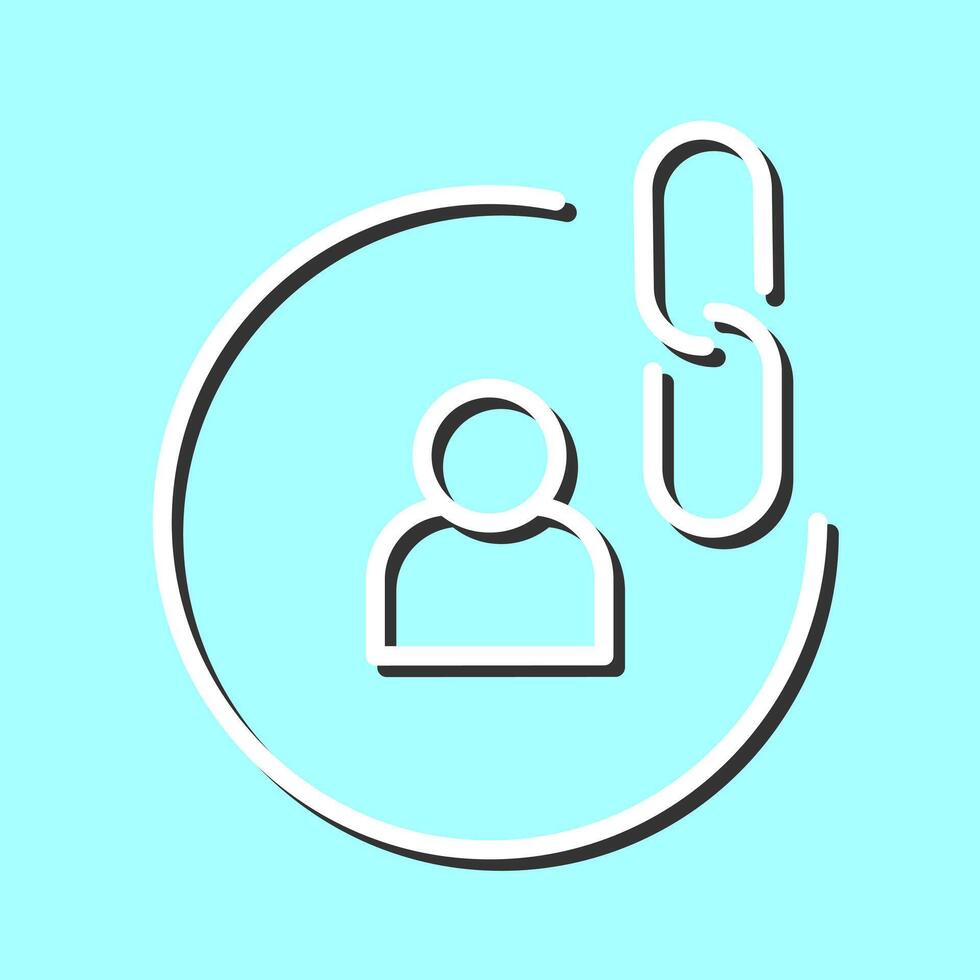 Contact Links Icon Design vector