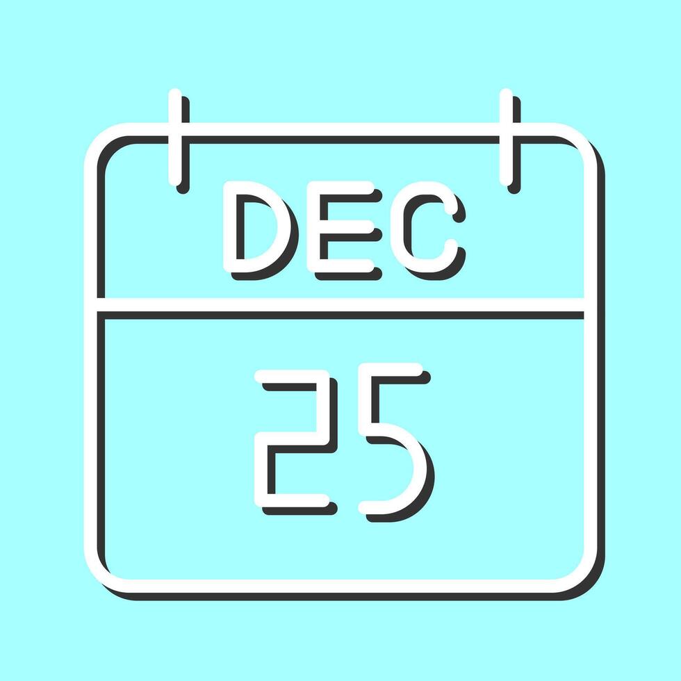 25 December Icon Design vector