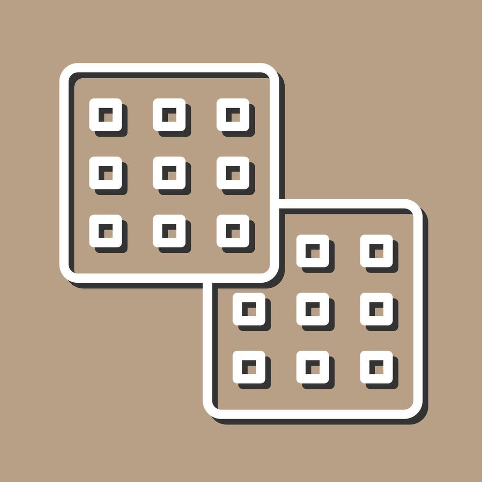 Waffle Icon Design vector