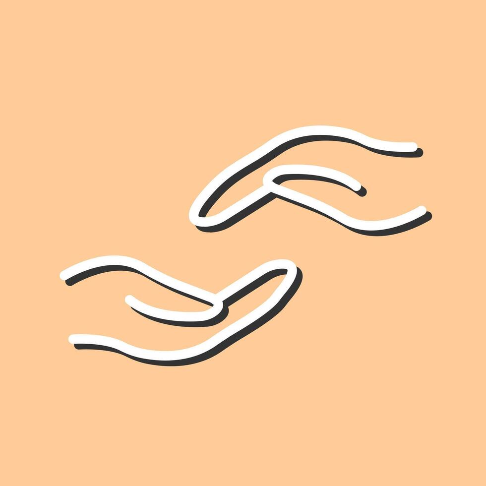 Supportive Hand Icon Design vector