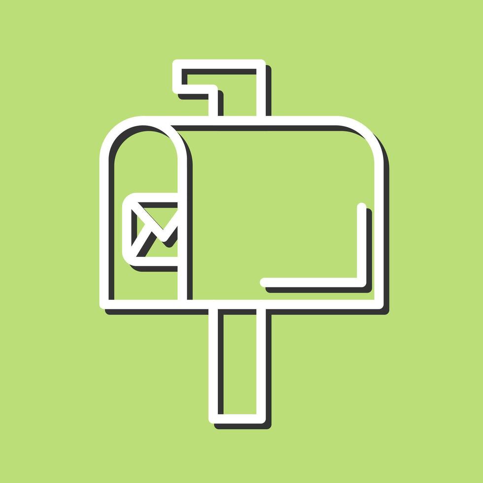 Mailbox Key Icon Design vector