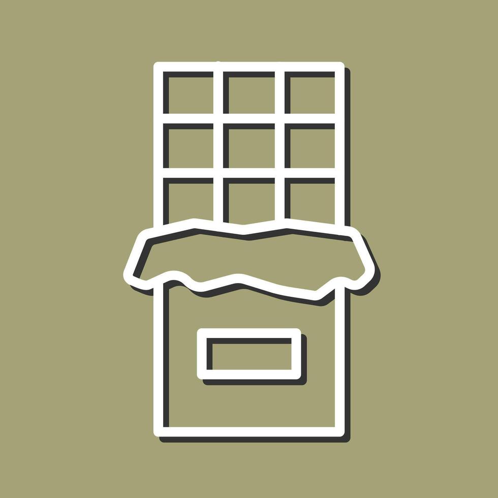 Chocolate Bar Icon Design vector