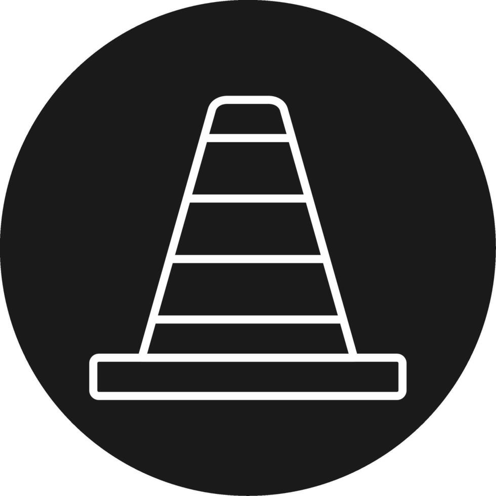 Traffic Cone Icon Design vector