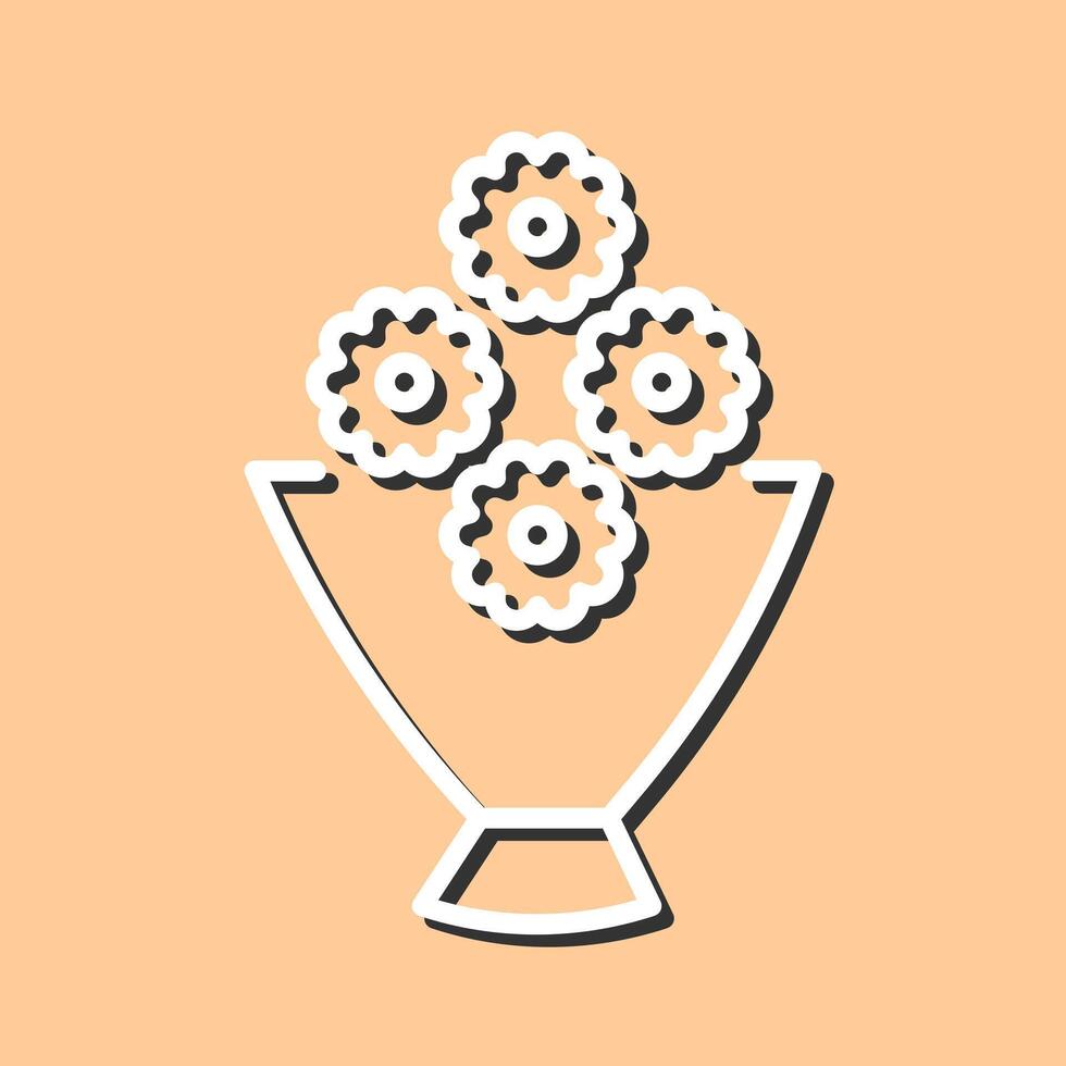 Flower Bouquet Icon Design vector