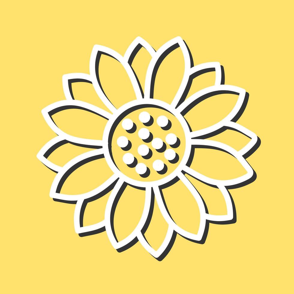 Sunflower Icon Design vector