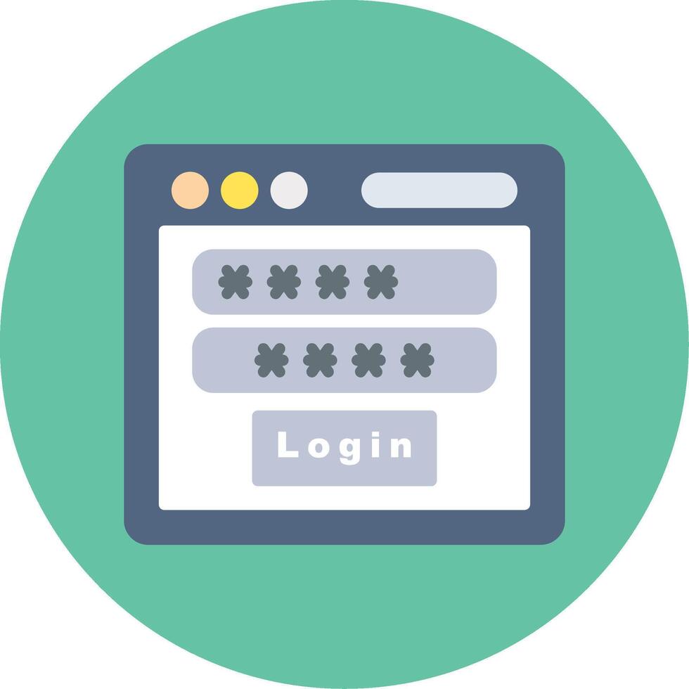 Login Icon Design vector