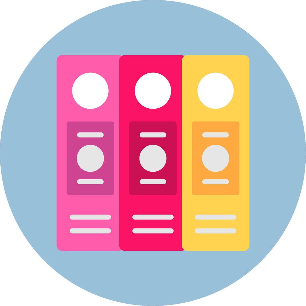 Binders Icon Design vector