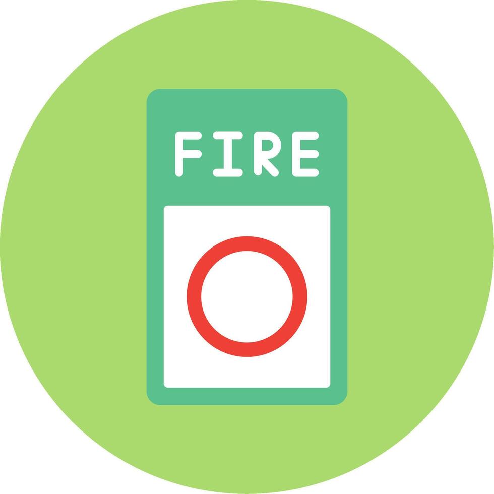 Fire Button Icon Design vector
