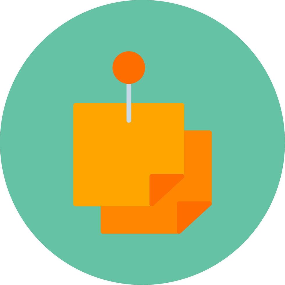 Sticky Notes Icon Design vector
