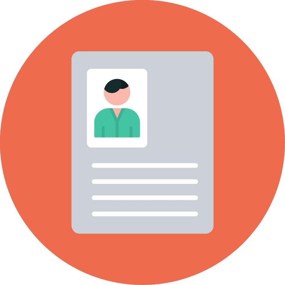 Curriculum Vitae Icon Design vector
