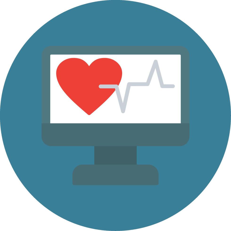 Ekg Monitor Icon Design vector