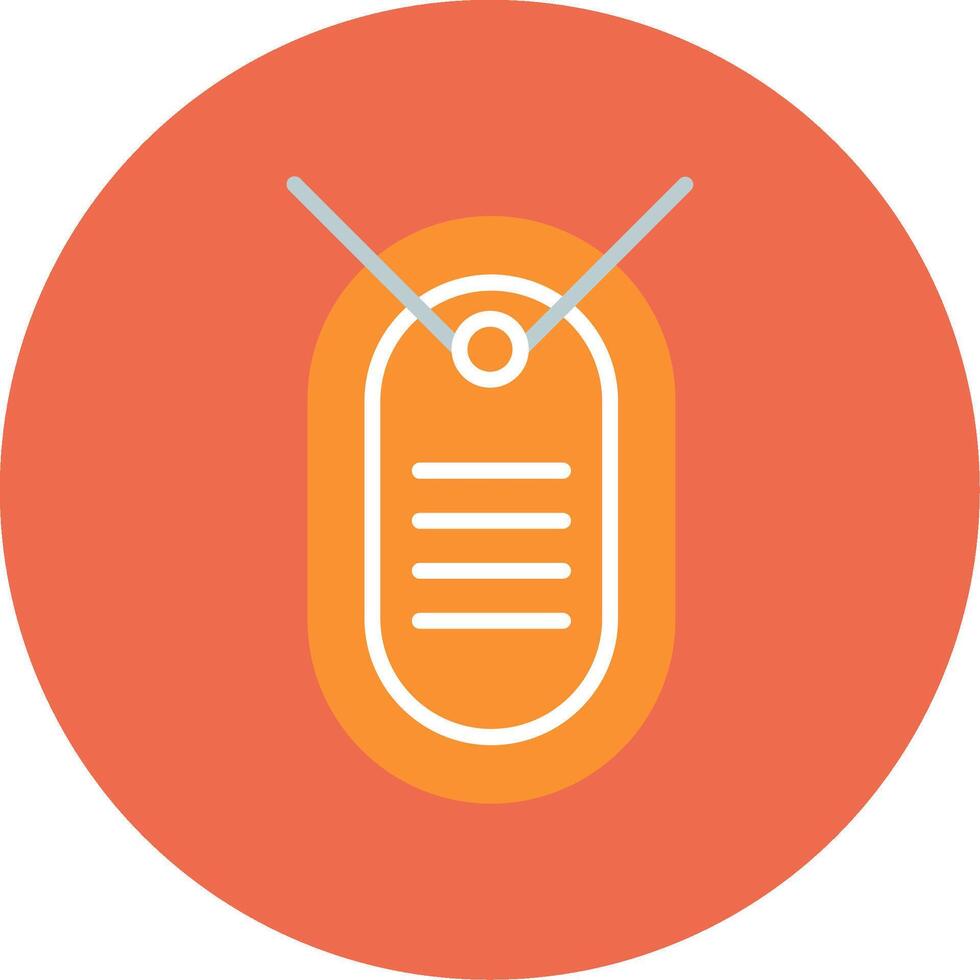 Dog Tag Icon Design vector