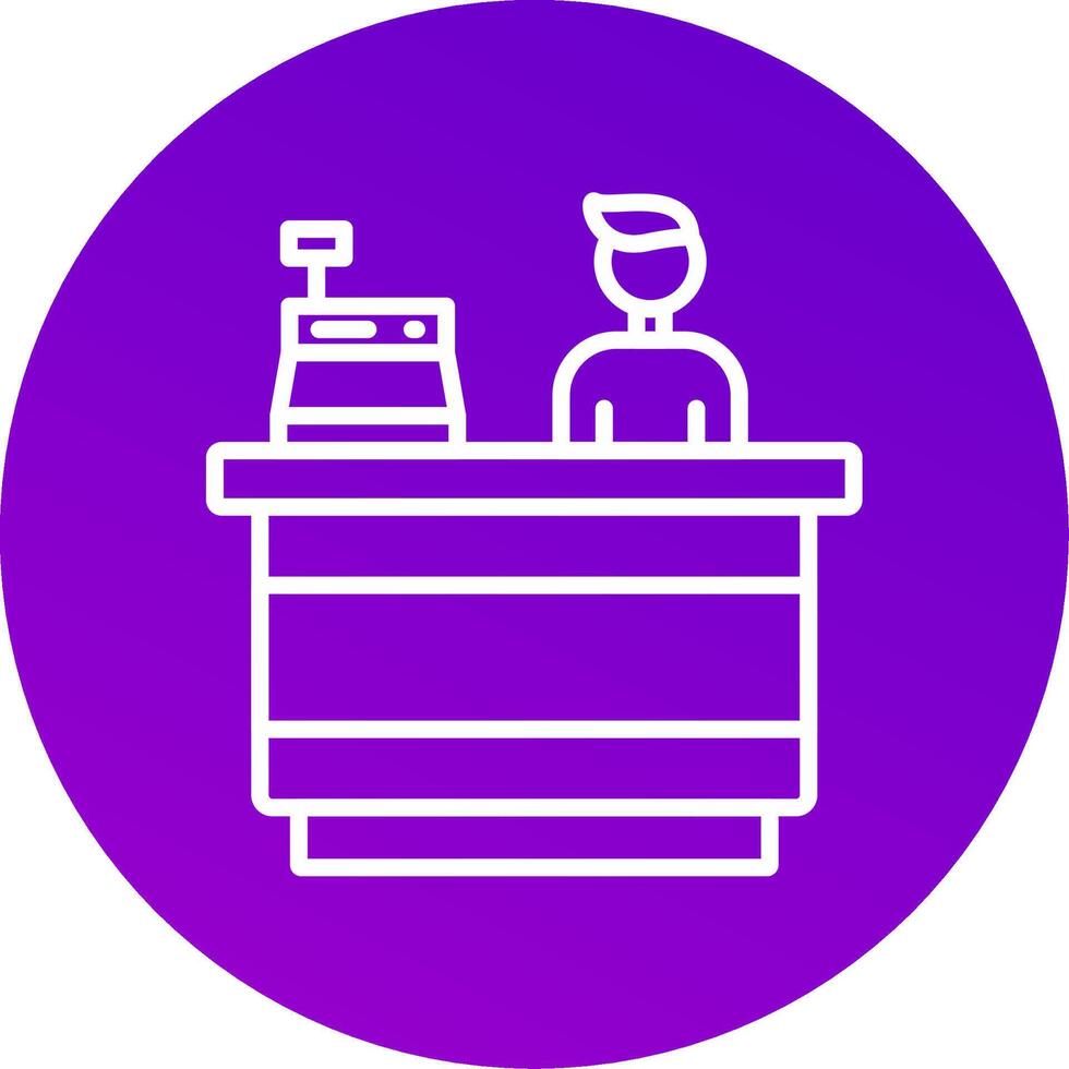 Cashier Icon Design vector