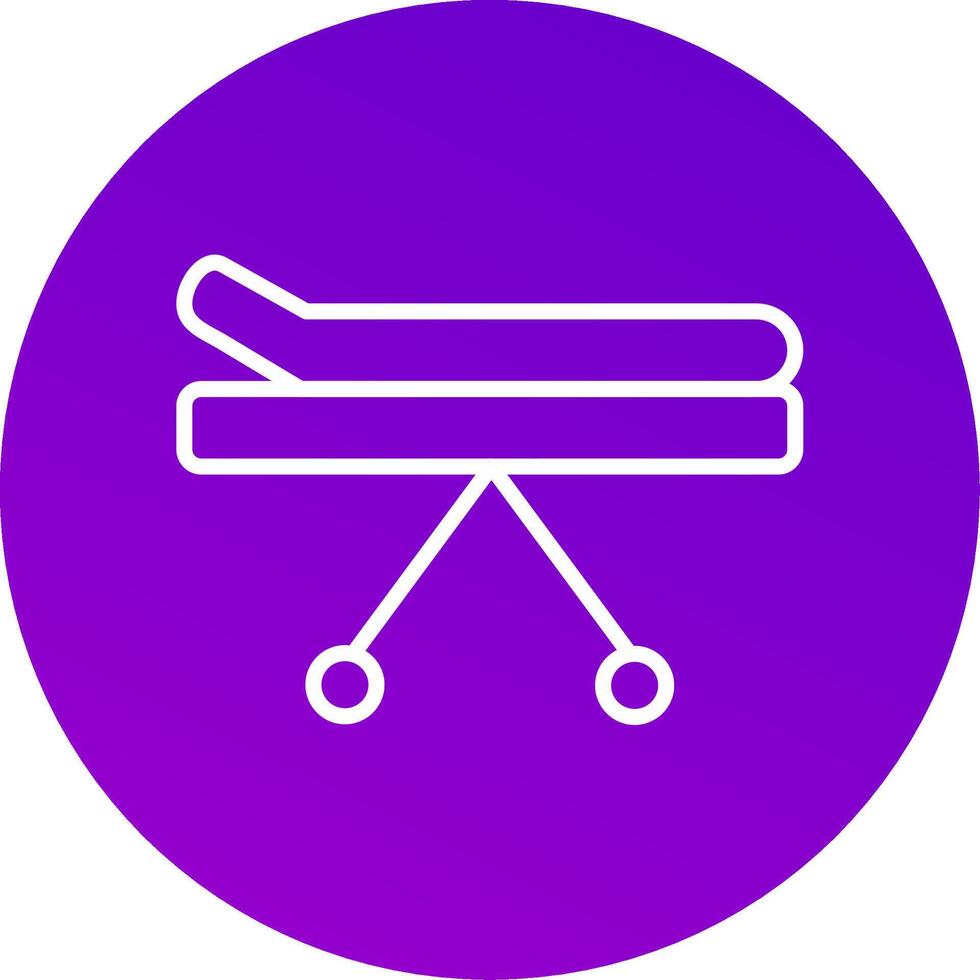 Medical Stretcher Icon Design vector