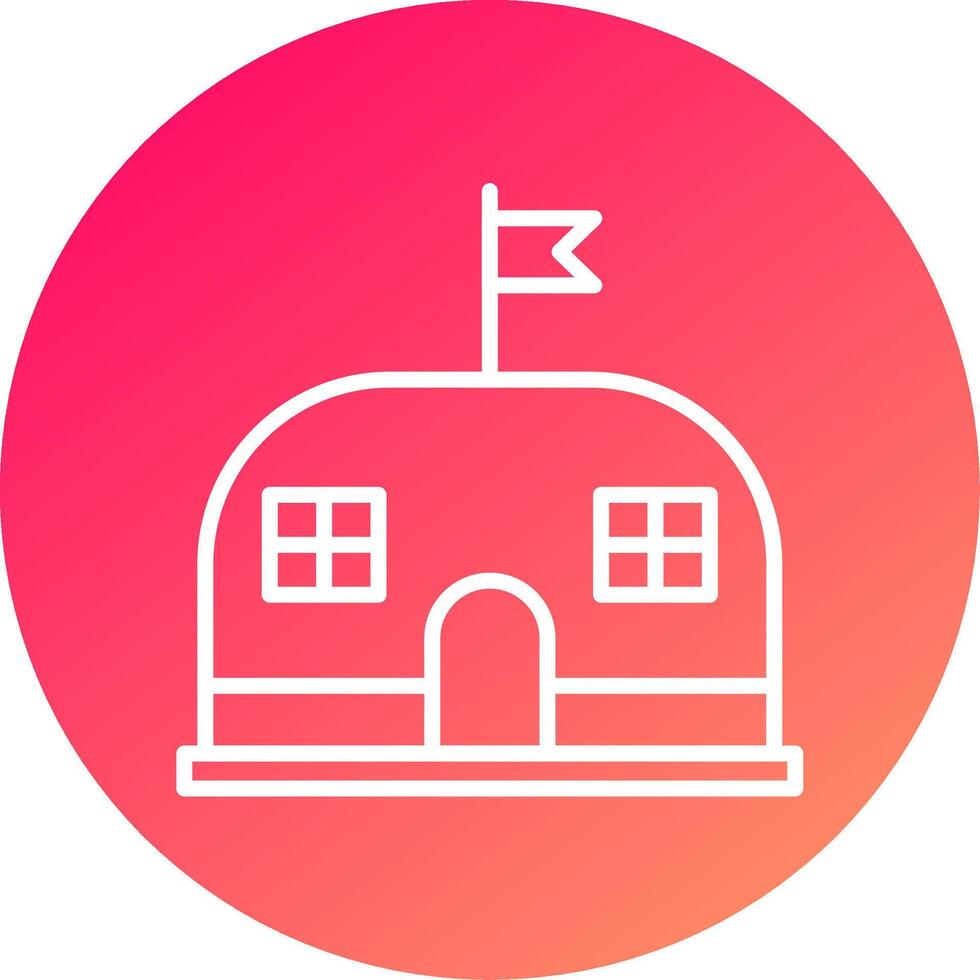 Military Base Icon Design vector