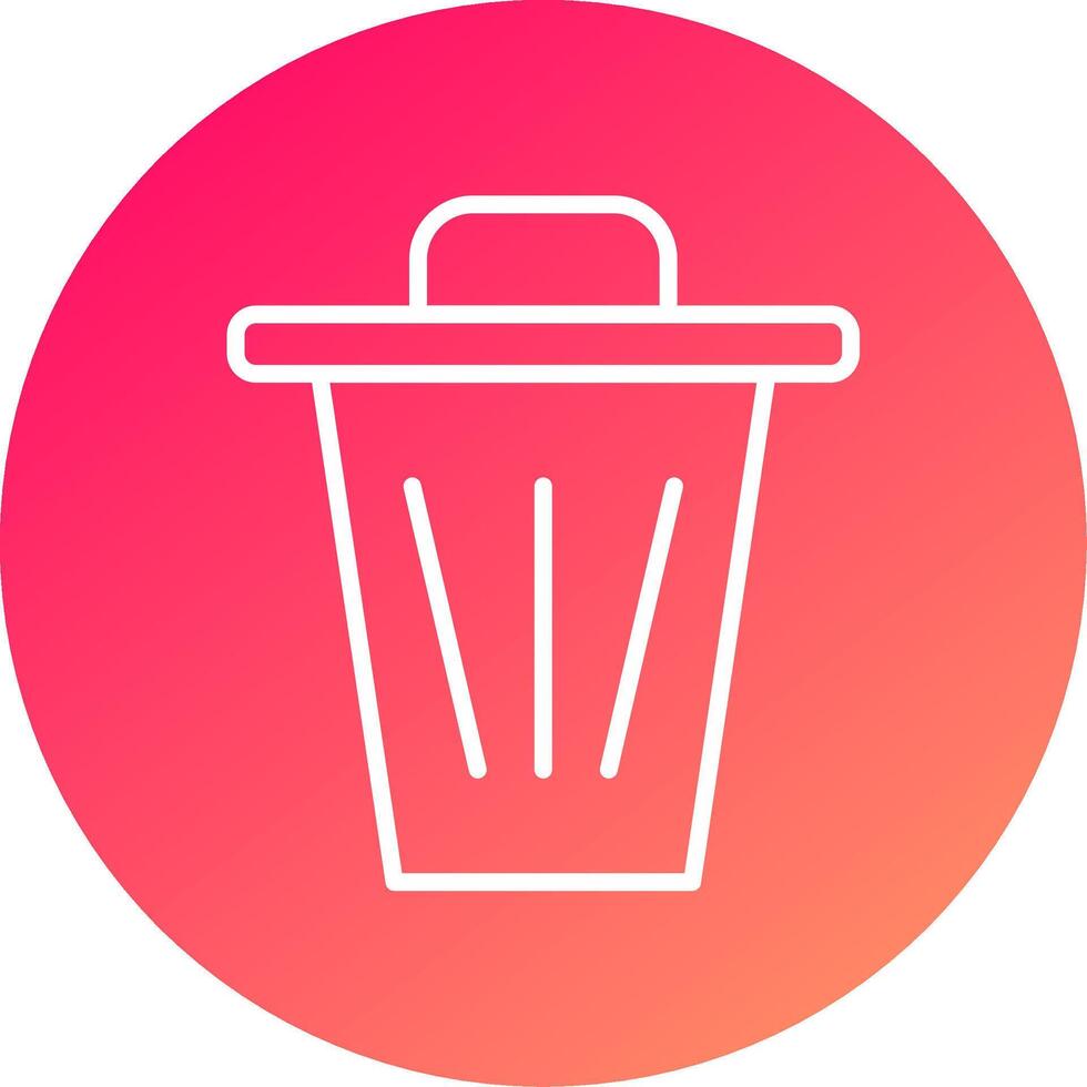 Dustbin Icon Design vector