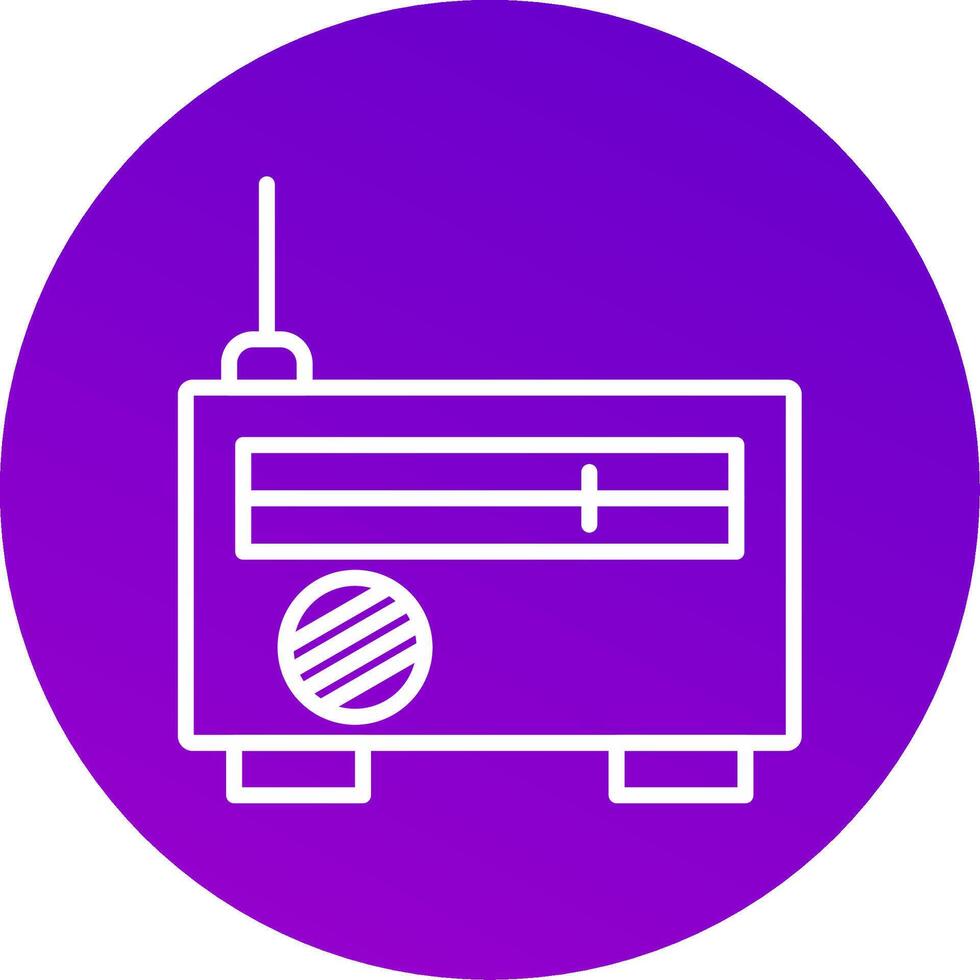 Radio Icon Design vector