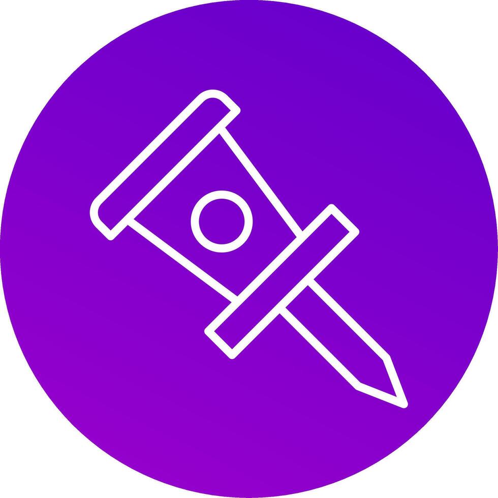 Pin Icon Design vector