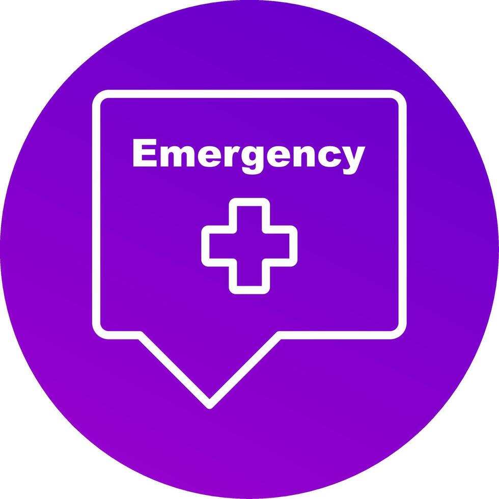 Emergency Sign Icon Design vector