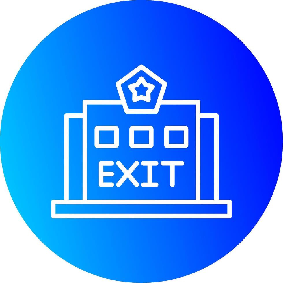 Exit Icon Design vector