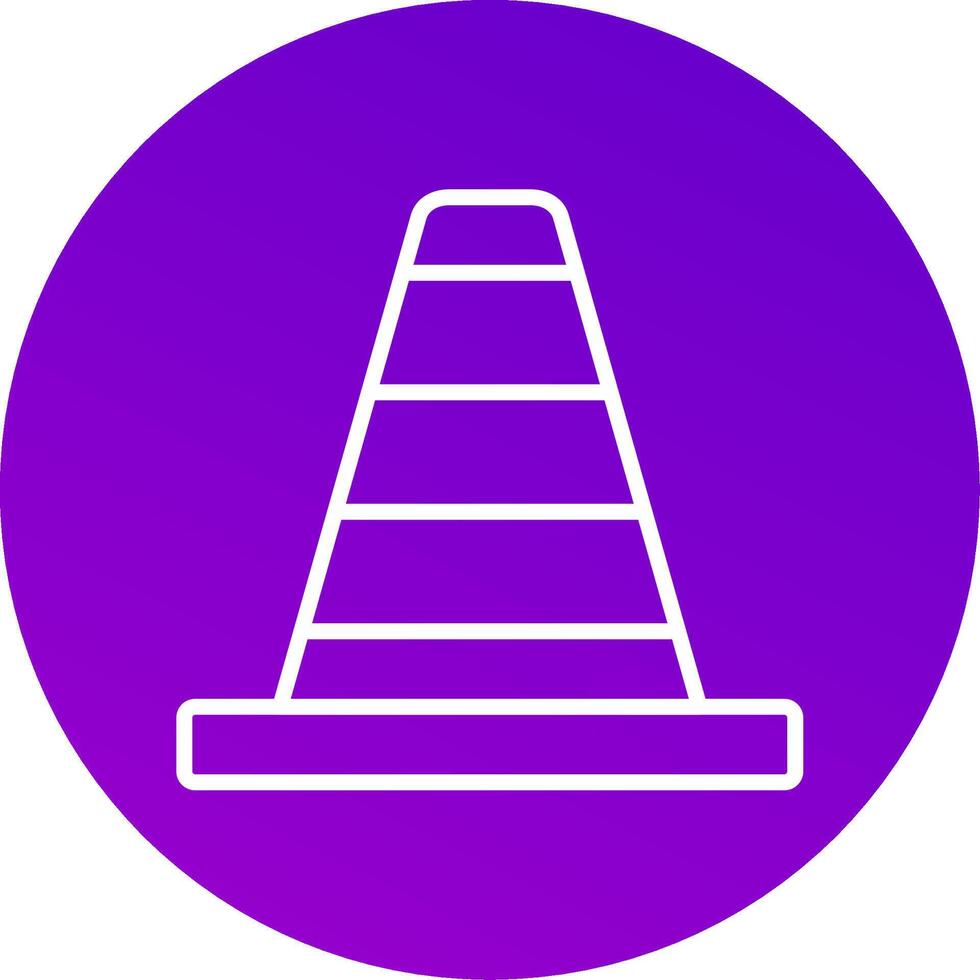 Traffic Cone Icon Design vector