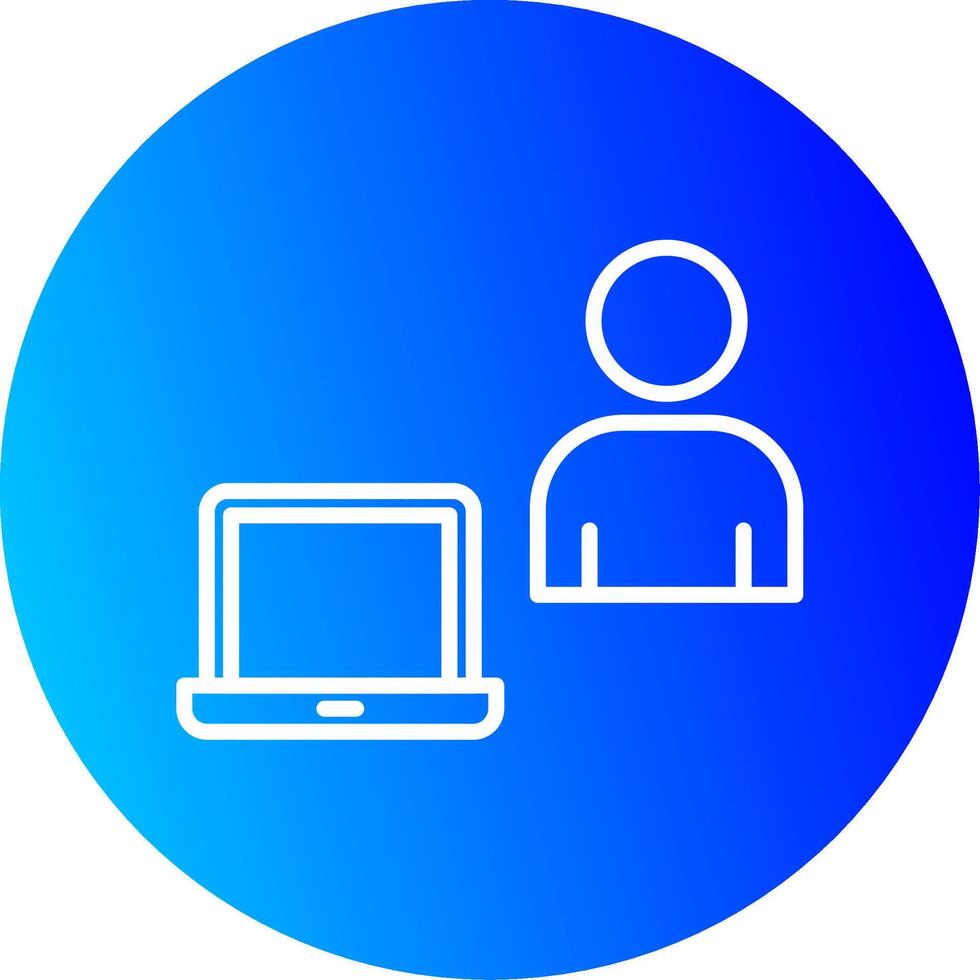 Work From Home Icon Design vector
