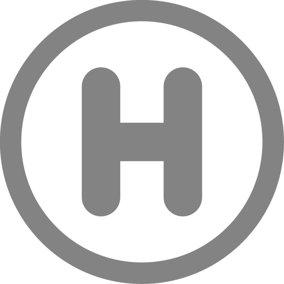 Helipad Icon Design vector